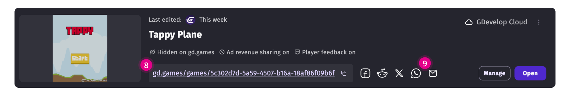Published-game